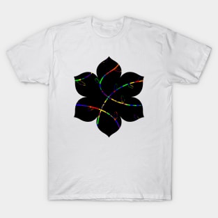 Jagged Leaves, Rainbow T-Shirt